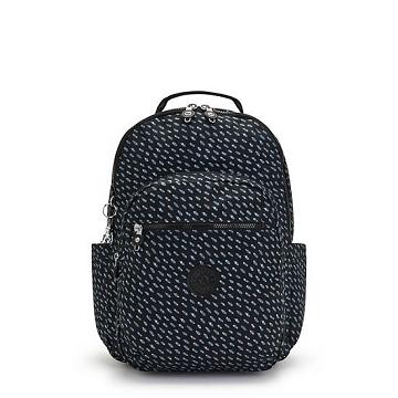 Kipling Seoul Large Printed 15" Backpack Laptop Bags Ultimate Dots | CA 1662MQ